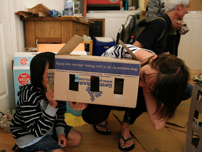 ‘Architects of the Future’ Create a Cardboard City!
