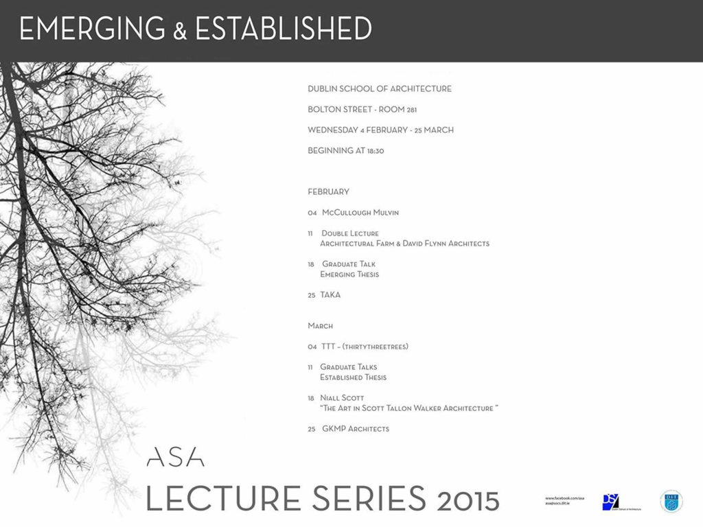 ASA Lecture Series 2015: Emerging and Established